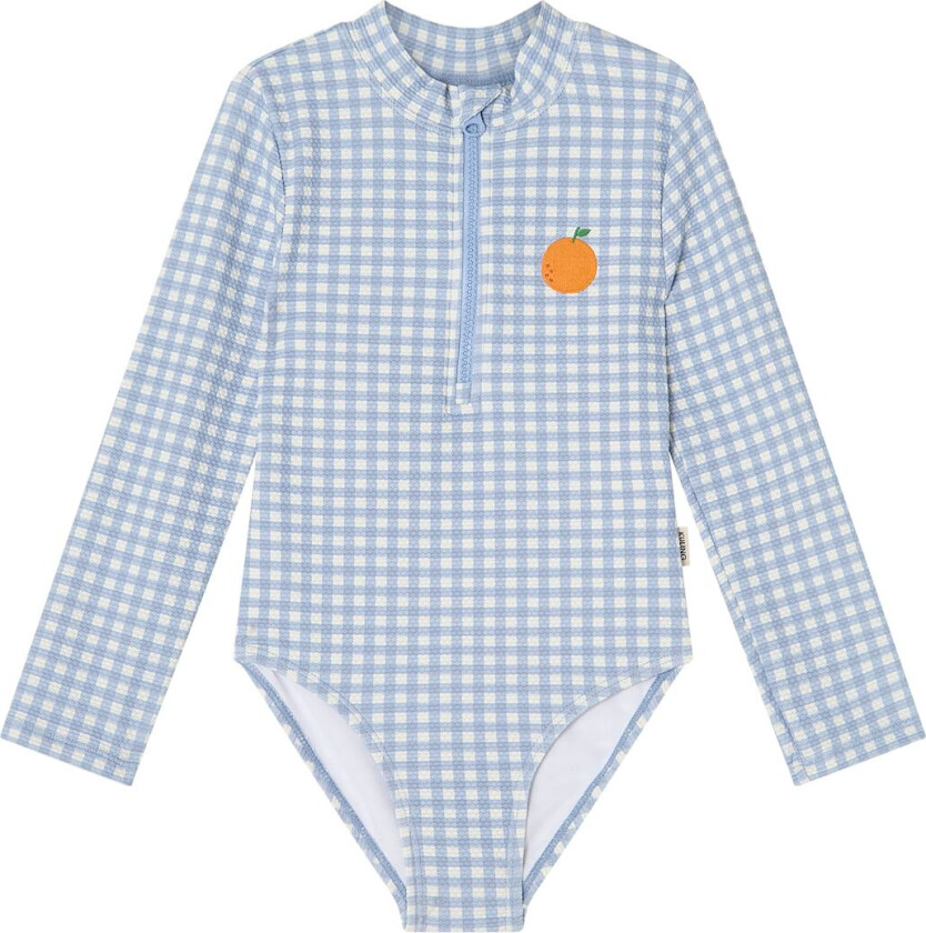 Toulon UV-badedrakt Dove Blue Gingham Dove Blue Gingham 86/92 cm Blå 86/92 cm unisex