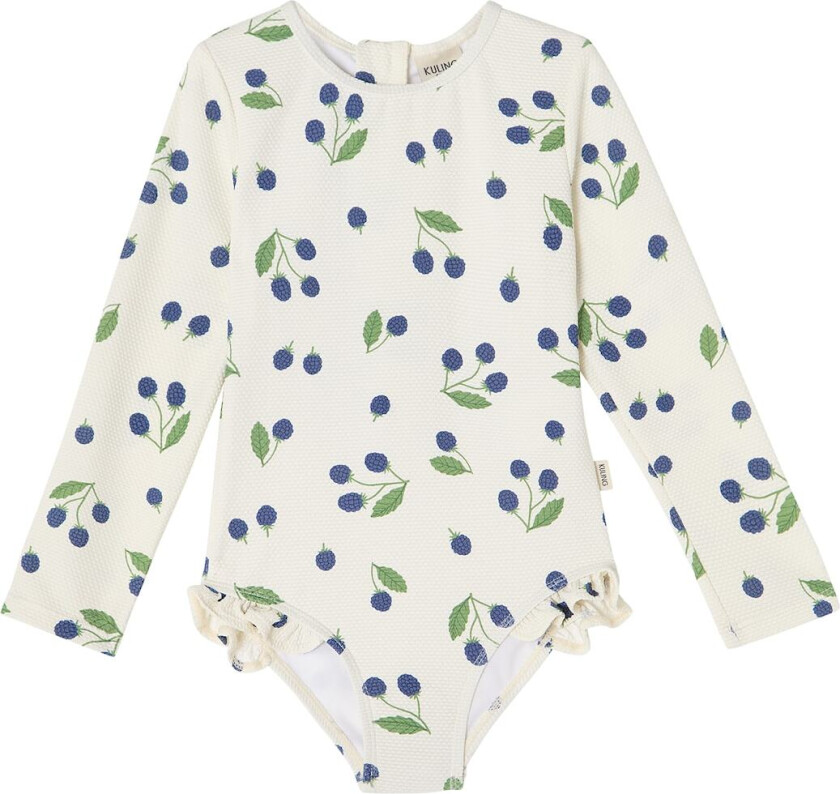 Antibes UV-badedrakt Blackberry Blackberry 110/116 cm Hvit 110/116 cm unisex