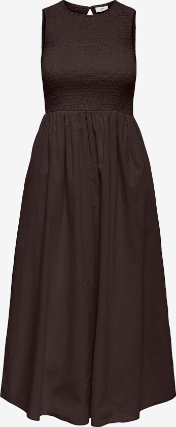 Kjole jdyDiego S/l Smock Midi Dress Wvn - Brun