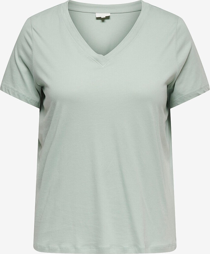 Topp carAlison S/S V-neck Reg Tee - Grønn