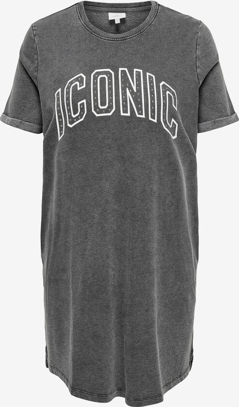 T-shirtkjole carKaylee SS Quote - Svart