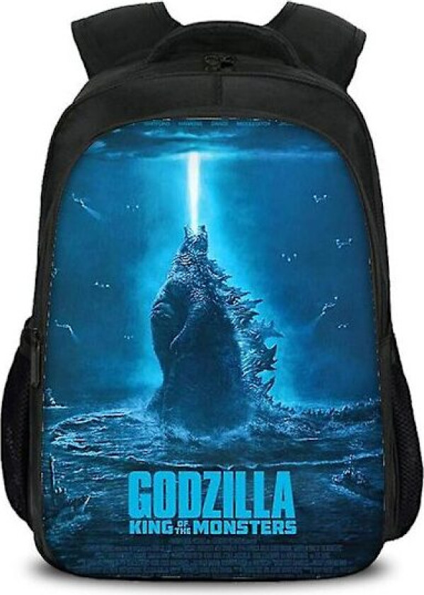 Godzilla Dinosaur Monster Skoleveske Skulder Datamaskin Ryggsekk Stor Kapasitet