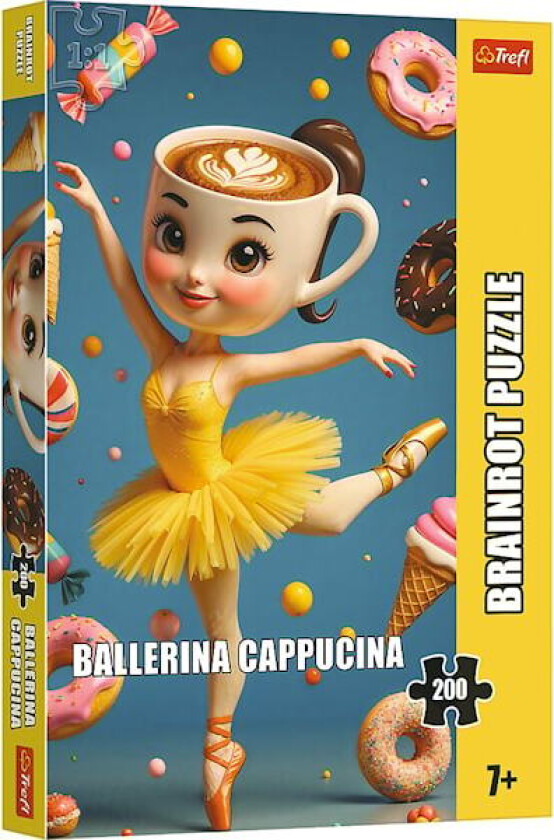 Italian Brainrot Ballerina Cappuccina Puslespill 200 brikker Trefl
