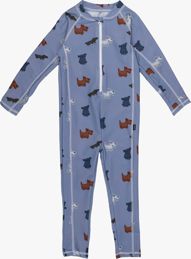 Summer UV-Drakt, Blue/Light Blue, 74-80 - UV Klær - Elastan,Nylon