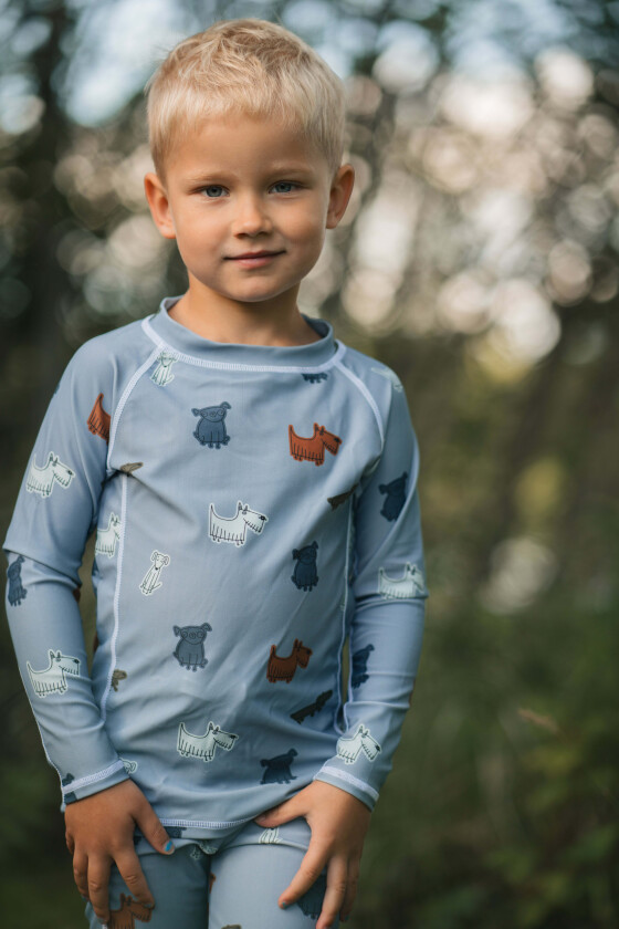 Phuket UV-Trøye, Blue/Light Blue, 86-92 - UV Klær - Elastan,Nylon