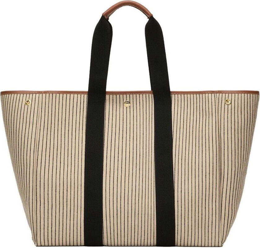 Rue De Verneuil Traversée L Anchor Chain Camel Veske Beige Striped Beige Striped