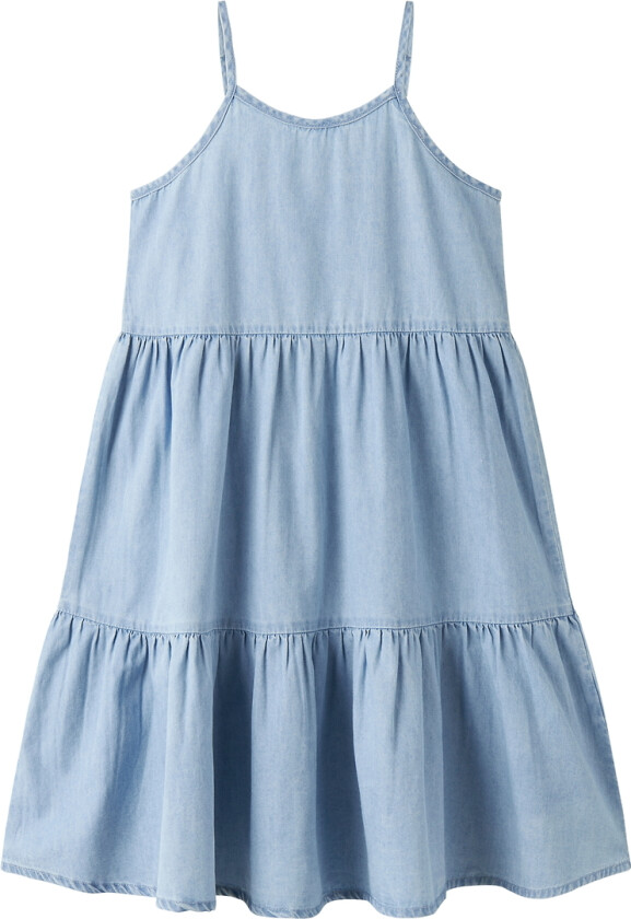 Kjole - NkfNaya - Light Blue Denim - - 10 år (140) - Kjole