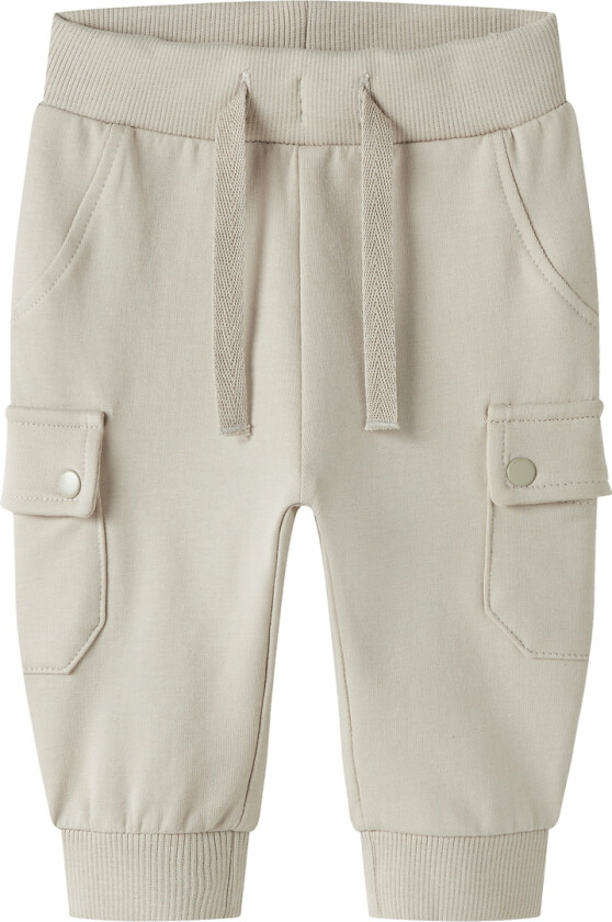 Joggebukser - NbmFoktav - Chateau Gray - - 74 - Joggebukse