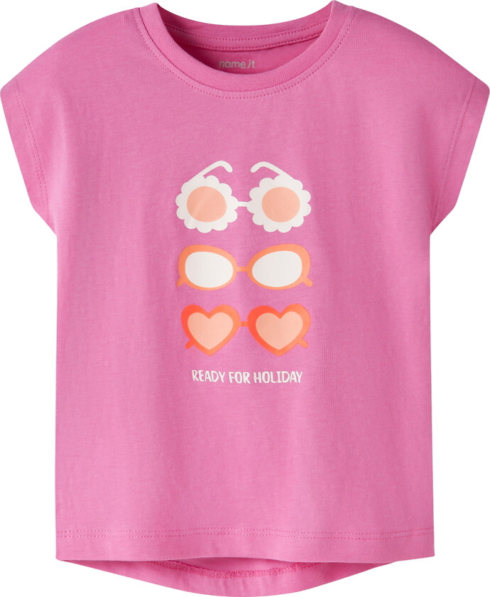 T-skjorte - NmfVigea - Strawberry Måne/Solbriller - - 6 år (116) - T-skjorte