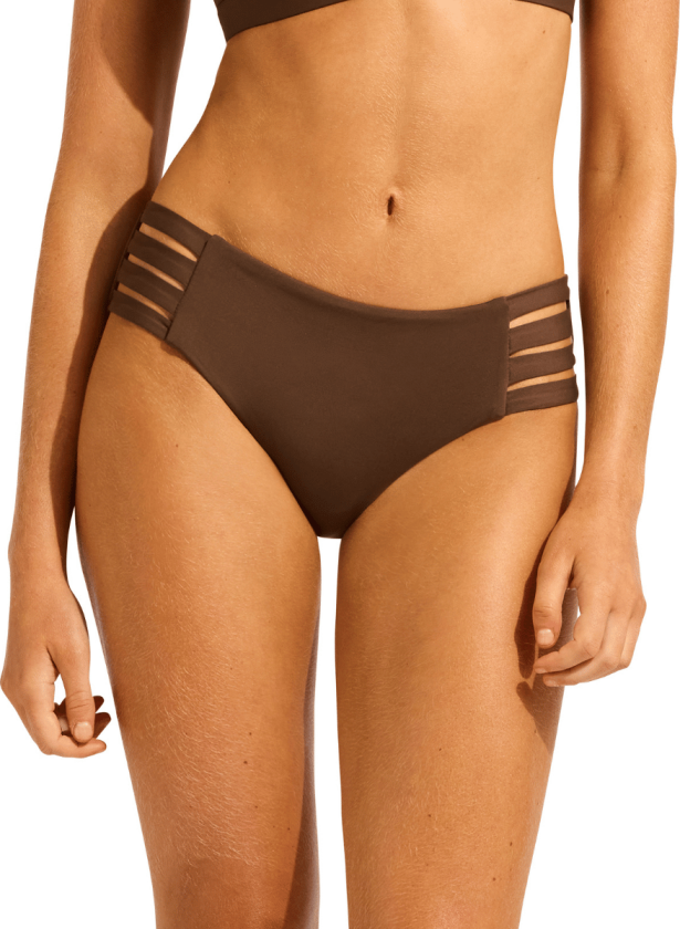 Collective hipster-bikinitruse, brun, Størrelse: 36, Kvinner