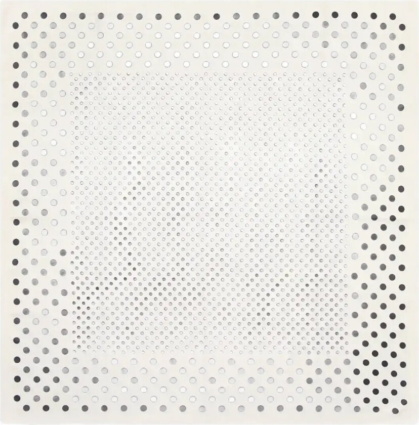 Satin Check-Print Scarf - Cream - ONE SIZE