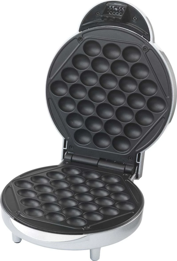 Trebs 99361 Vaffeljern - 1000W, Boblevaffel, Non-stick - Sølv/Grå