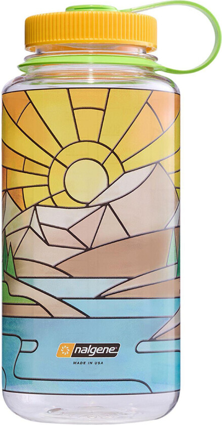 Sustain Drikkeflaske 1000 ml, bred ??pning ??? Stained Glass River