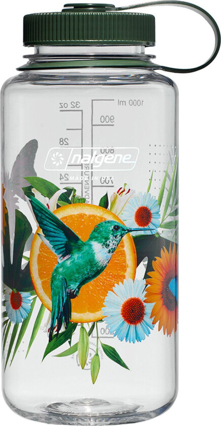 Sustain Drikkeflaske - 1L, Bred ??pning - Citrus Kolibri