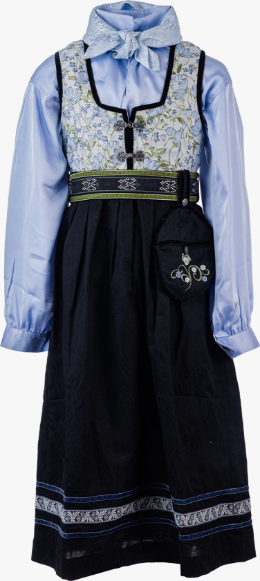 Oline Festdrakt Botanic - Blå - Barn - Festdrakt