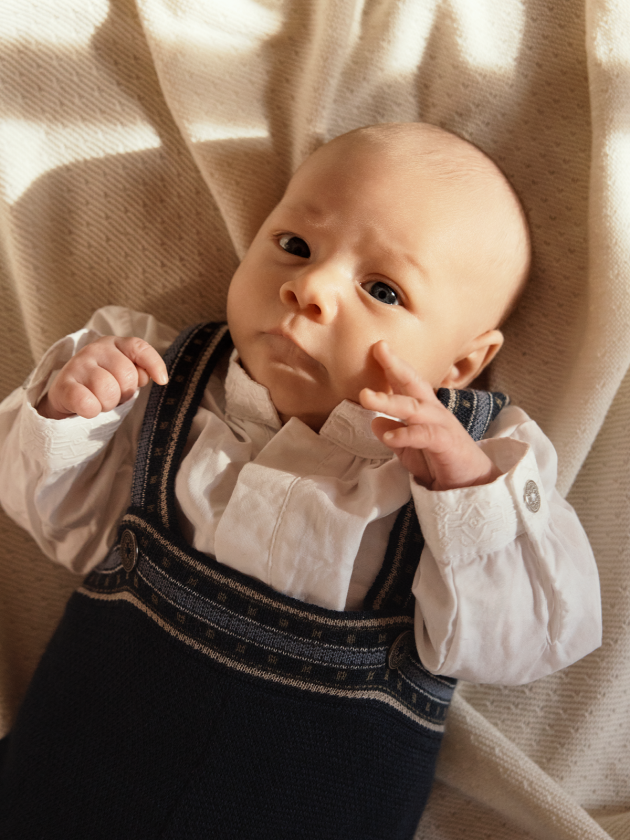 Teen Knit Suit XXVI - Blå - Barn - Festdrakt