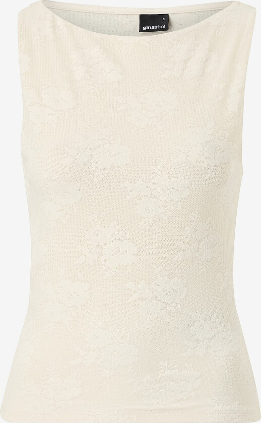 Topp Jacquard Tank - Natur