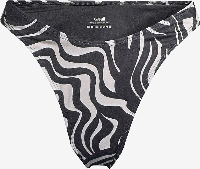 Bikinitruse Swirl High Leg - Svart