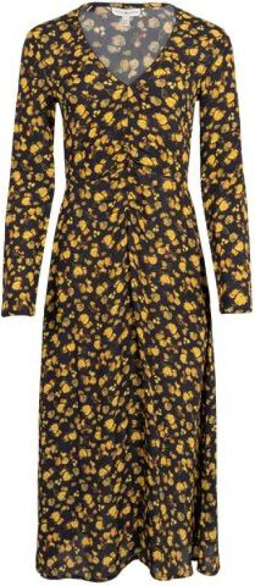 Moss Crepe Rose Midi Dress - Frosted Floral Ditsy 38