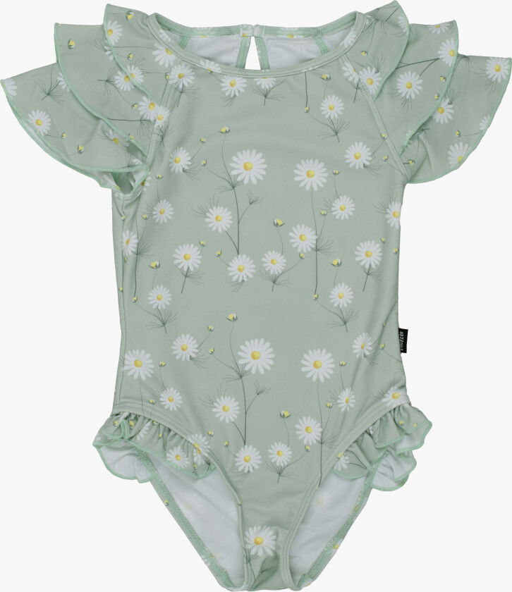 Gracie Badedrakt, Green/White, 74-80 - Badetøy - Elastan,Nylon