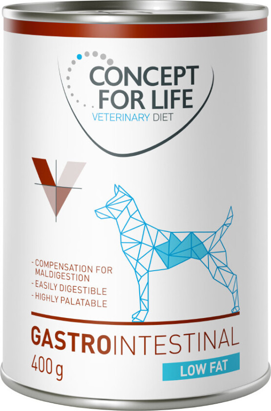 Concept for Life Veterinary Diet Gastro Intestinal Low Fat - 6 x 400 g
