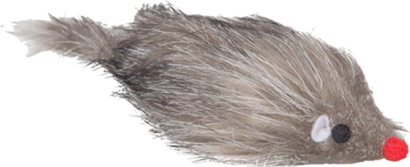 Plysj Mus Mix 12 cm - Katt - Katteleker & viftepinner - Mus og lekemus - Flamingo