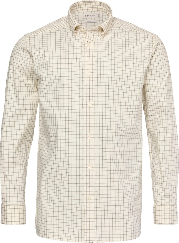 Men's Baron Shooting Fit Stretch Shirt Highland Green Tattersall