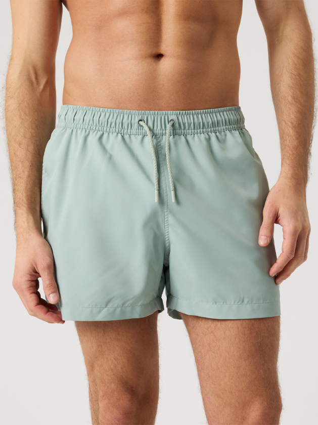 Borg Solid Swim Shorts - Grå - Herre - Shorts - Badeshorts