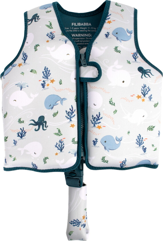 Svømmevest - 1-2 år - Christians Whale historier - - OneSize - Svømmevest
