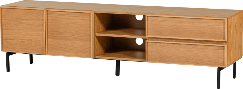 Tours TV-skap 180 cm melamin/MDF naturfarget