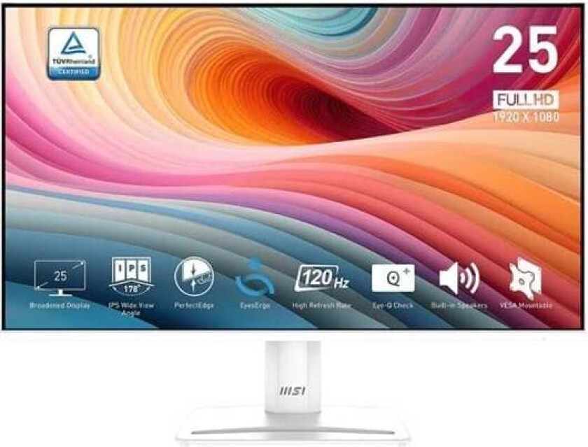 24,5" MSI PRO MP251W E2 - LED monitor - Full HD (1080p) - 25" - HDR