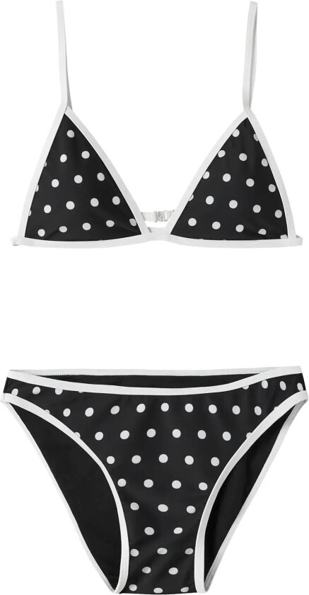 Nlfzinnio Dot Bikini - Black - 158-164