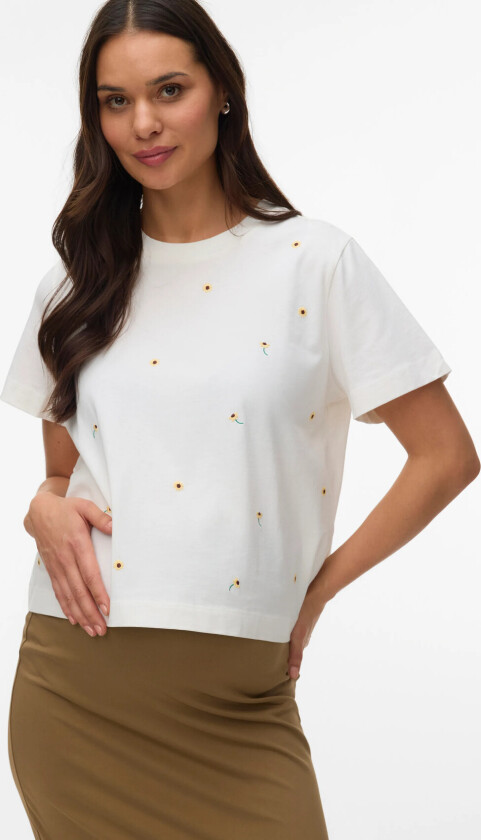 Vmmsola Mette Ss Top Jrs - White - S