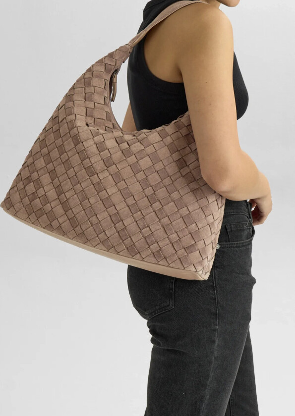 Zoenambg Bag, Suede Weave - Beige - ONE SIZE