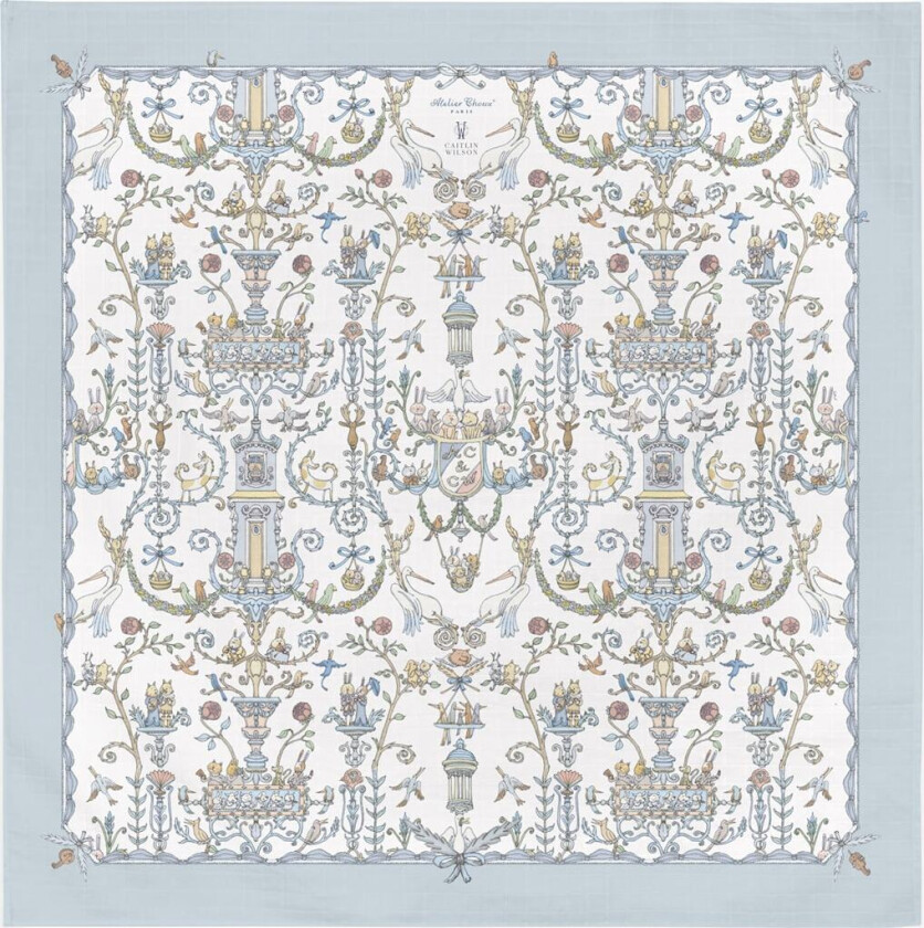 GOTS Teppe Toile De Jouy Blue Toile de Jouy Blue One Size Blå One Size unisex