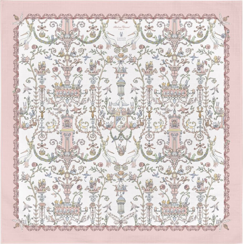 GOTS Teppe Toile De Jouy Pink Toile de Jouy Pink One Size Rosa One Size unisex