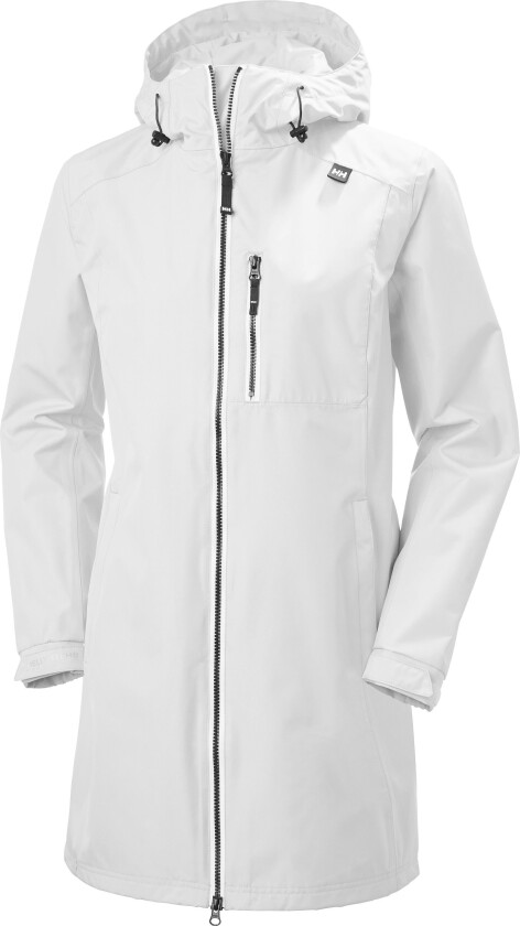 Dame Lang Belfast 3/4 Length Regnjakke Hvit M HvitM