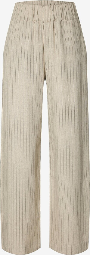 Bukser slfMariam MW Wide Linen Blend Pant - Brun