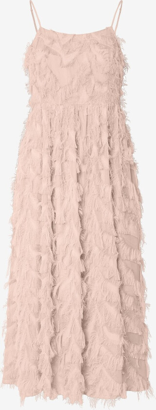 Kjole slfMyline Regular Midi Strap - Rosa