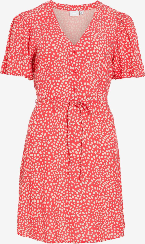 Kjole viGrace V-neck S/S Short Dress