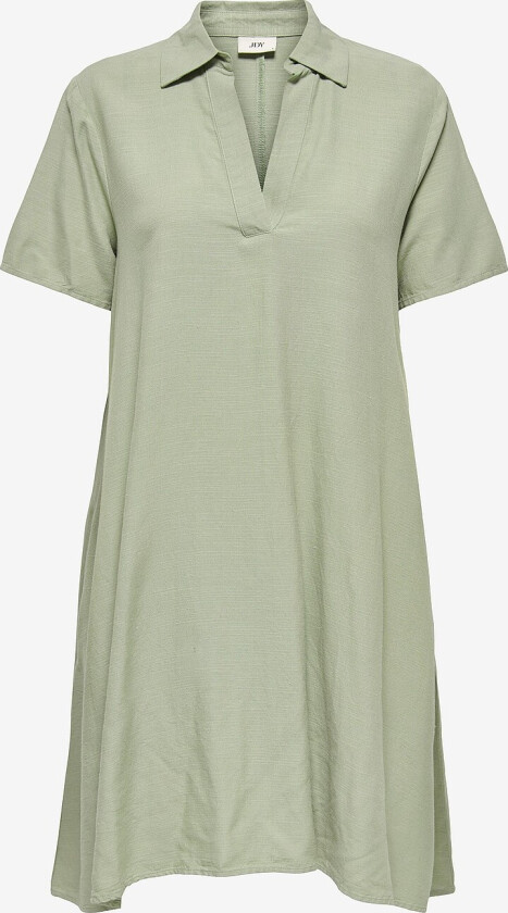 Kjole jdyCaya Linen S/S Dress Wvn - Grå