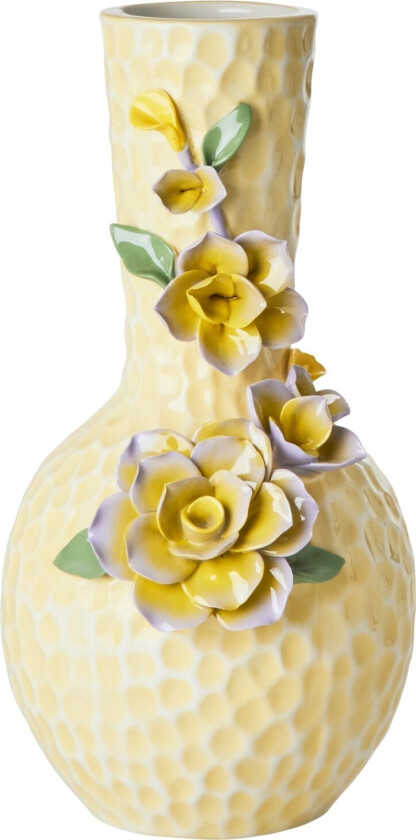 Rice Flower Sculpture vase 25 cm Cream