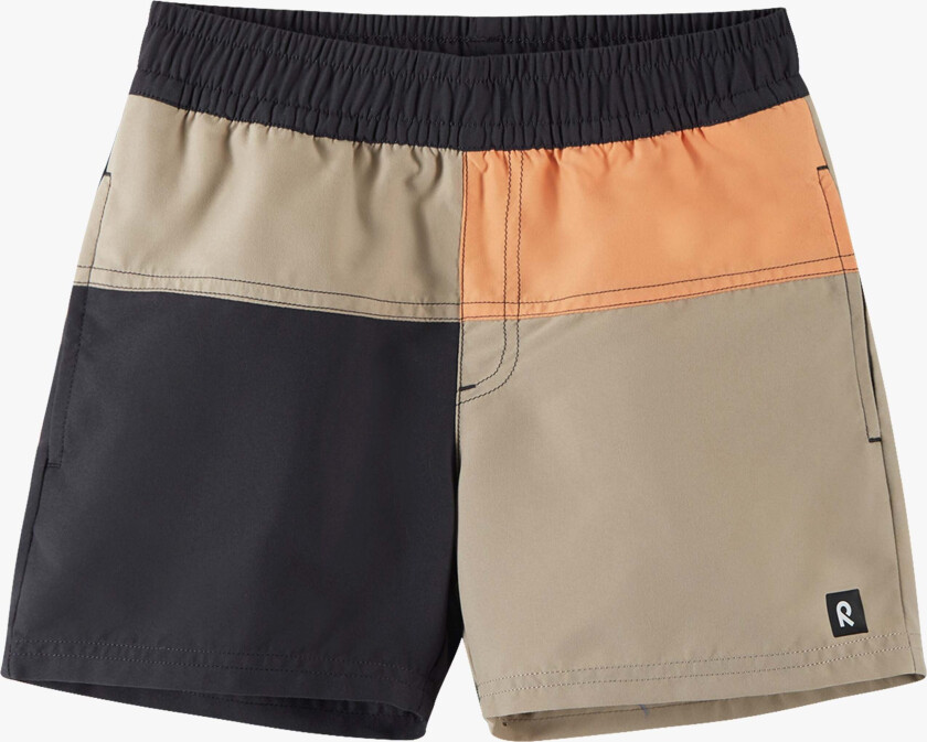 Palmu Badeshorts, Soft Black, 134 - Badetøy - 100% Polyester