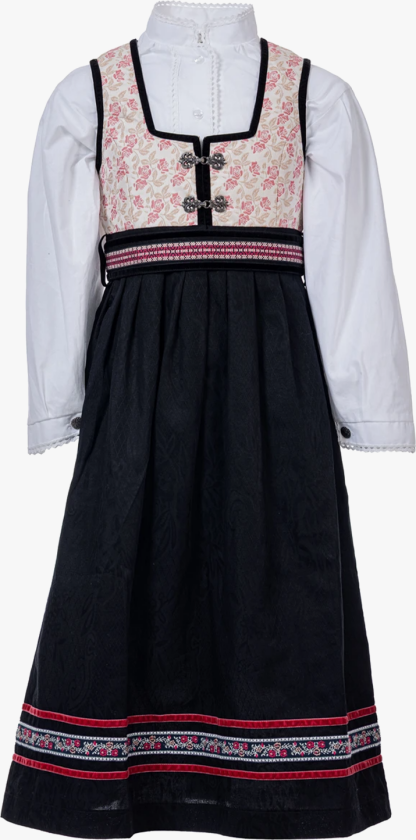 Oline Flower Festdrakt Jente u/bluse Offwhite/Rose