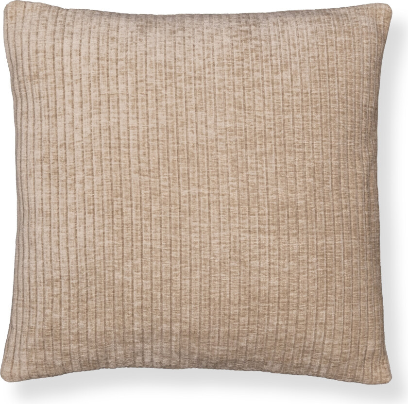 Pyntepute 45x45 cm - Sandfarget sofapute med fløyelslook - Myk pute til sofaen - Borg Living