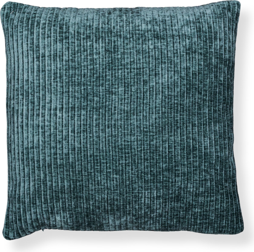 Pyntepute 45x45 cm - Blågrønn sofapute med fløyelslook - Myk pute til sofaen - Borg Living