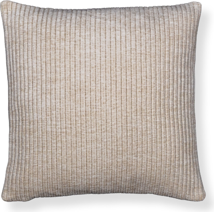 Pyntepute 45x45 cm - Lysegrå sofapute med fløyelslook - Myk pute til sofaen - Borg Living