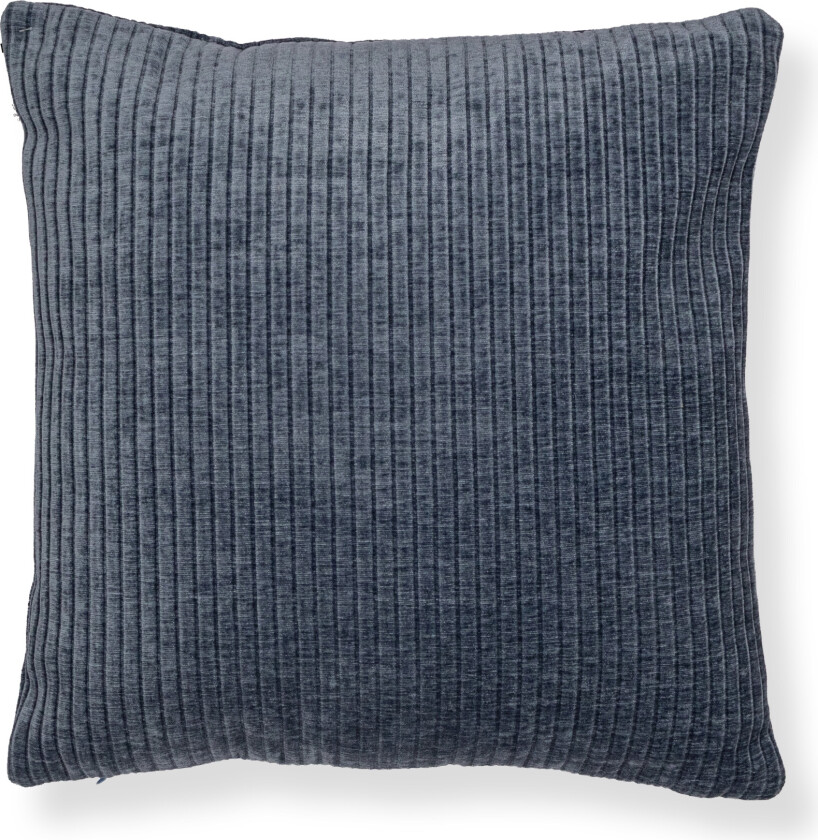 Pyntepute 45x45 cm - Støvet blå sofapute med fløyelslook - Myk pute til sofaen - Borg Living