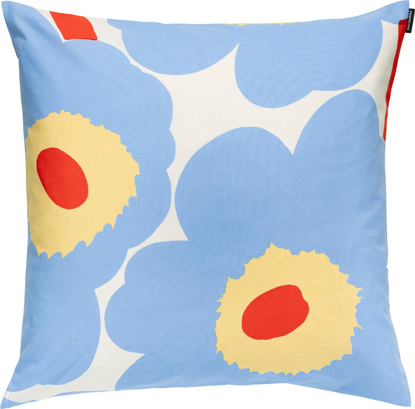 Unikko Cushion Cover 50 x 50 cm - Pynteputer og putetrekk - Rød,Hvit,Blå