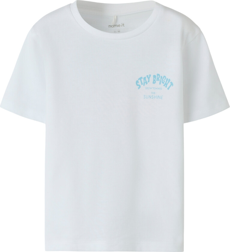 T-skjorte - NmfFilina - Bright White - - 3 år (98) - T-skjorte